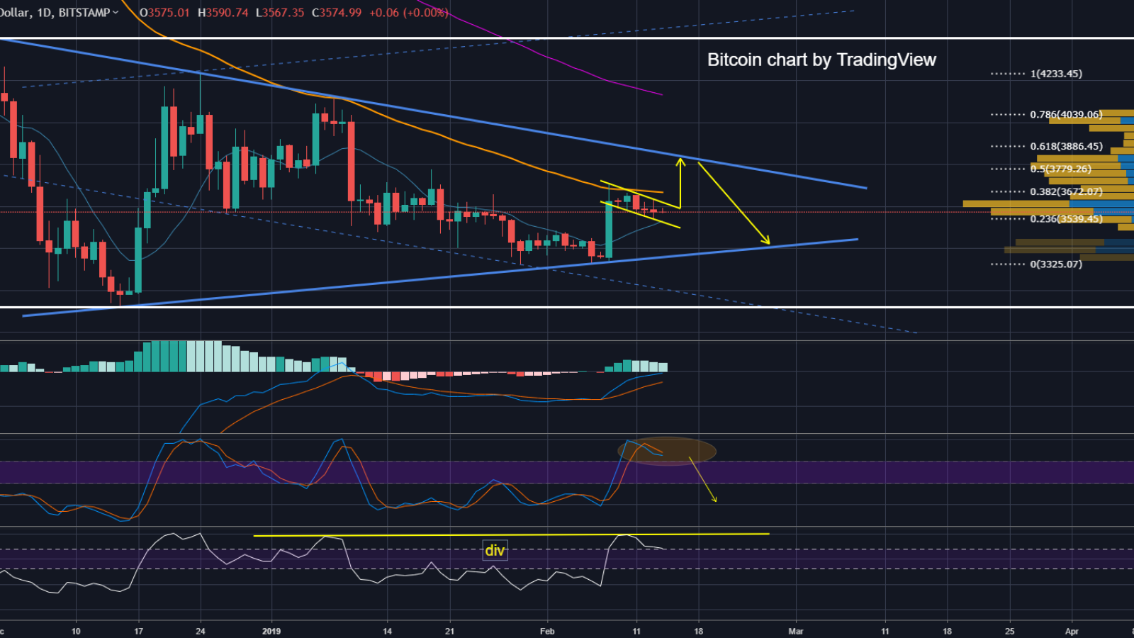 [FEB 14] BTC/USD Bitcoin Price Analysis: Bitcoin Loses in Price on Good News?