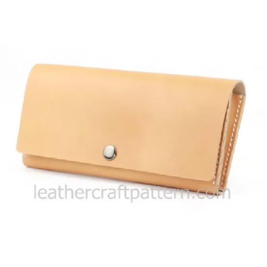 Women's Long Leather Wallet Template | Women's Wallet Pattern– Stock and Barrel