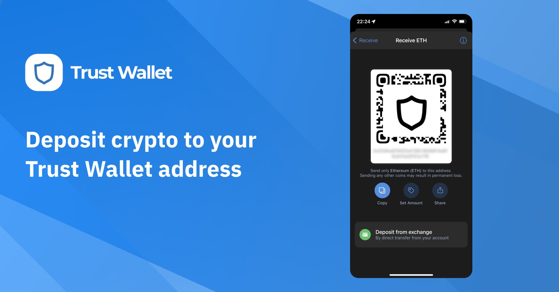 Crypto Deposit Guide: Trust Wallet Mobile App - Transfer Guides - Trust Wallet