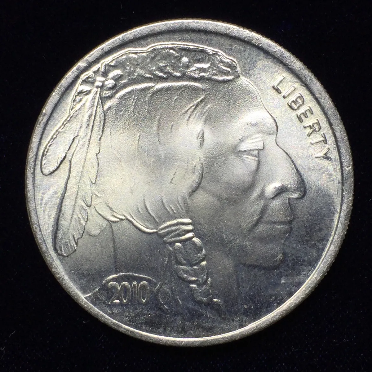 LIBERTY 1 TROY Ounce. Fine Silver Buffalo Indian Head Round $ - PicClick AU