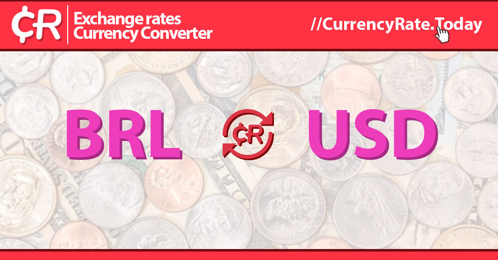 1, BRL to USD | Exchange rate in the United States today | Convert & transfer BRL to USD online