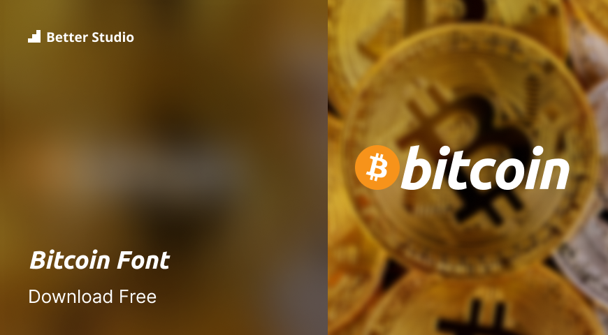 Bitcoin Font - FONT Repo Free TTF Fonts