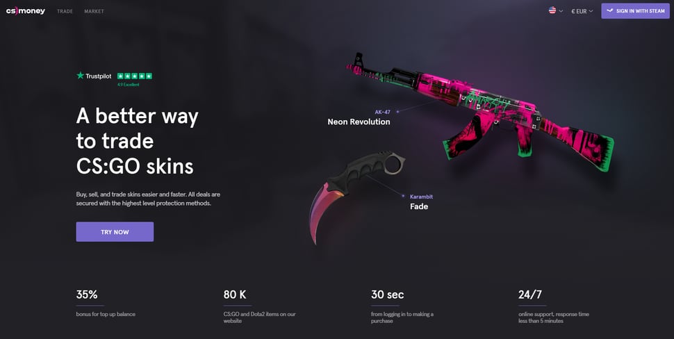 Skinwallet Market: Buy CSGO Skins at the Best CS:GO marketplace