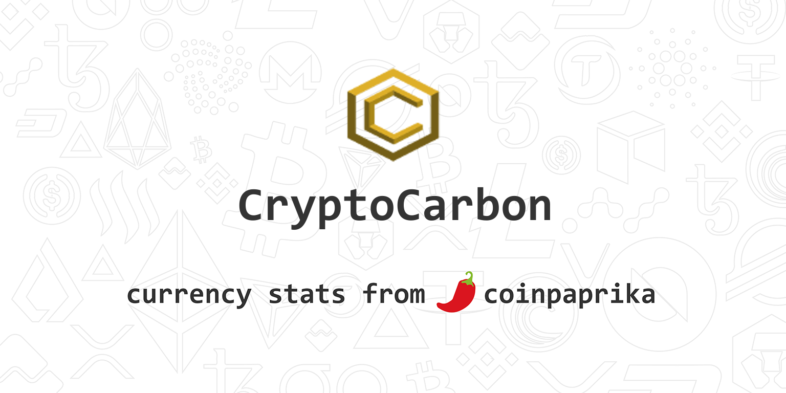 CryptoCarbon [CCRB] Live Prices & Chart