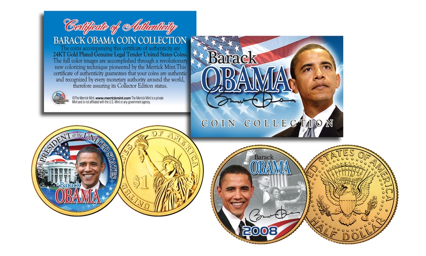 Barack Obama President 24 Karat Gold Plated Dollar Coin | Coin Talk