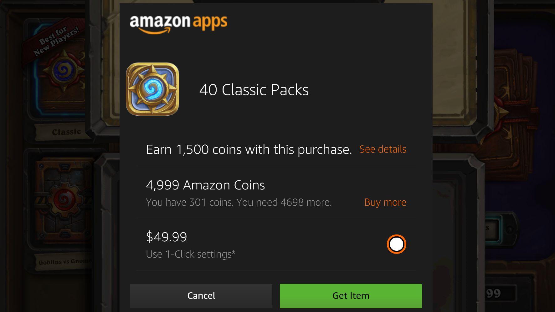 Missing packs amazon coins - Community Discussion - Hearthstone Forums