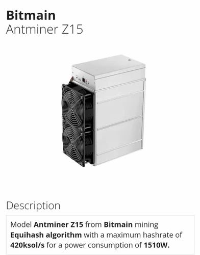 Bitmain Antminer Z15 at Rs 2 Lakh / Piece in Ahmedabad | Miner Bros