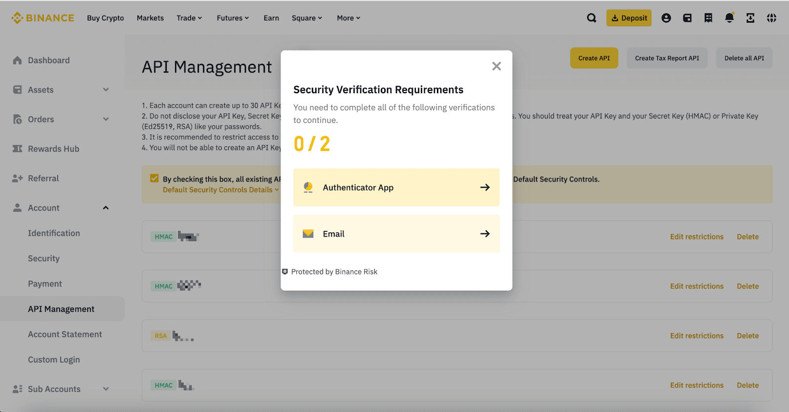 API Keys : Binance Futures - Automated Trading at Alertatron