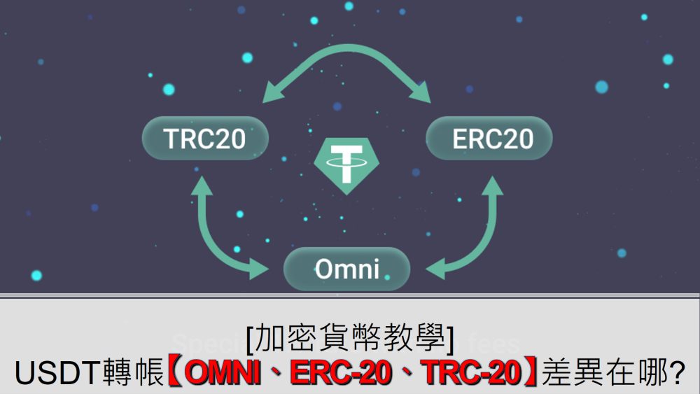 BEP2, BEP20, ERC20, OMNI & TRC20 networks - What's the difference?