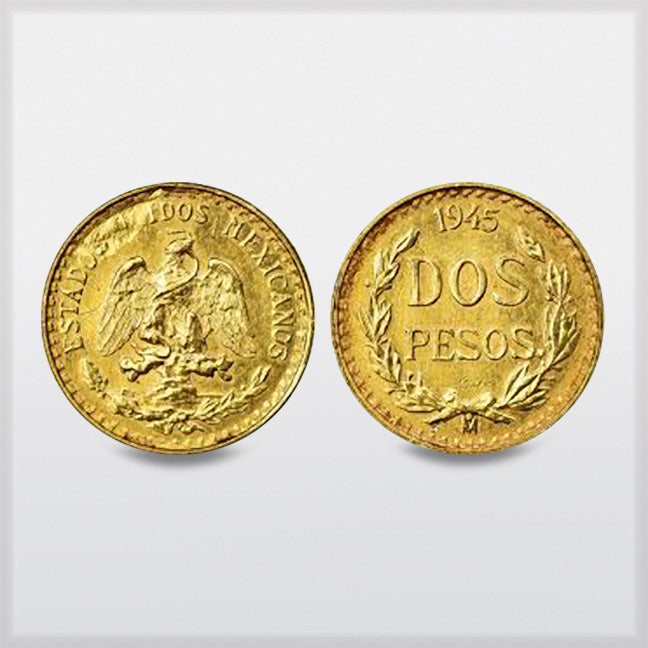 Buy 2 Peso Mexican Gold Coin - Varied Year - Guidance Corporation