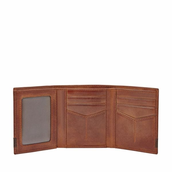 Fossil Quinn Trifold Brown ML Men's Wallet Singapore