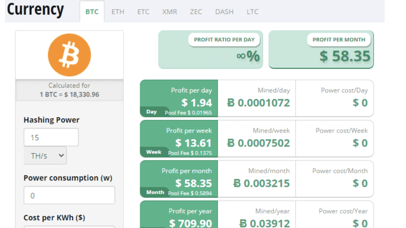 Miner Profitability | Mining Calculator | BT-Miners