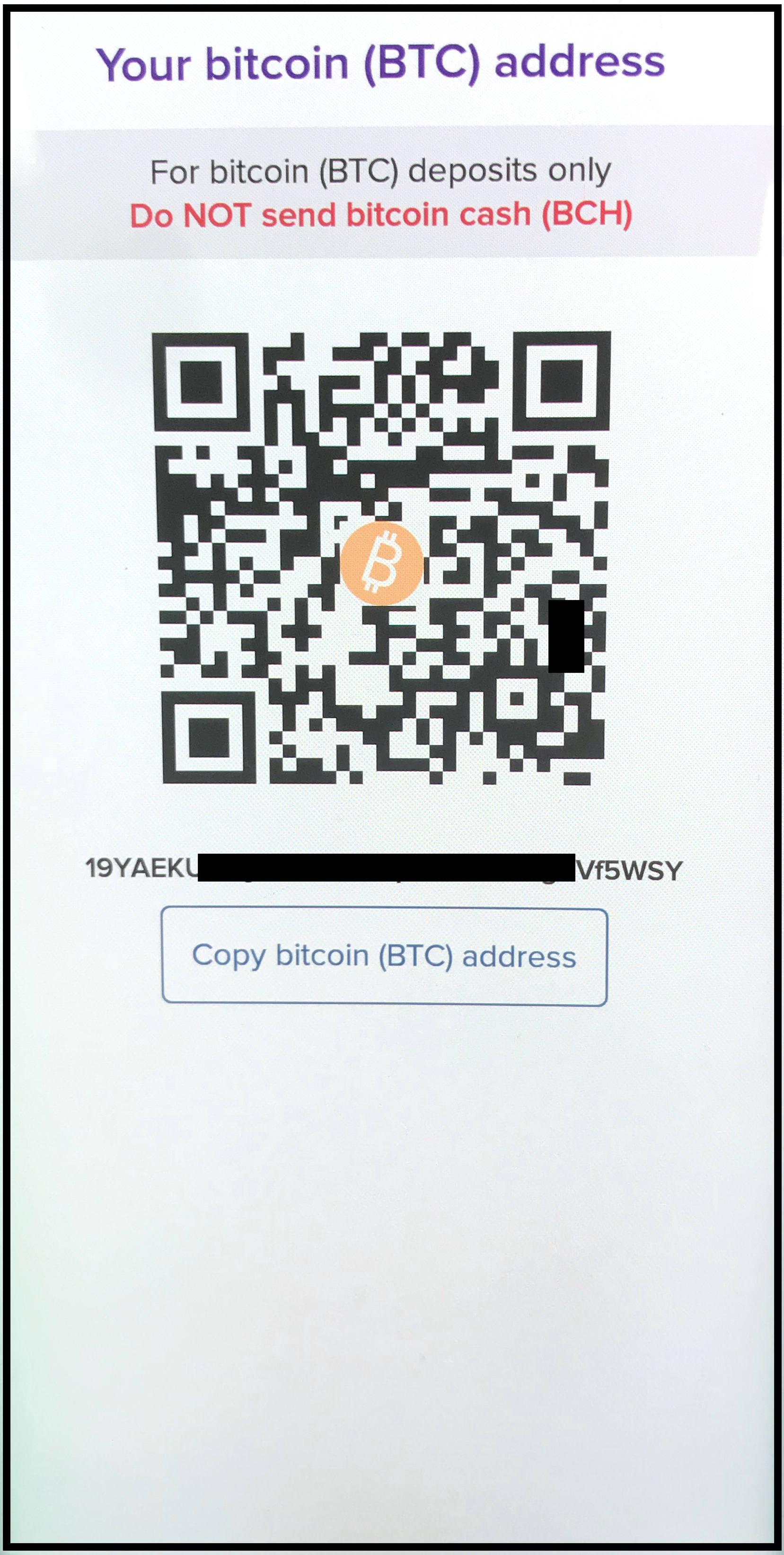 Bitcoin QR Code Generator