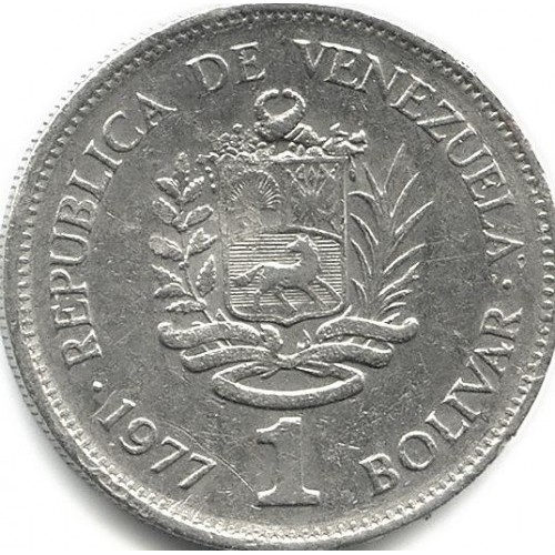 VENEZUELA 1 BOLIVAR Km Y# 52 23 mm. $ - PicClick AU