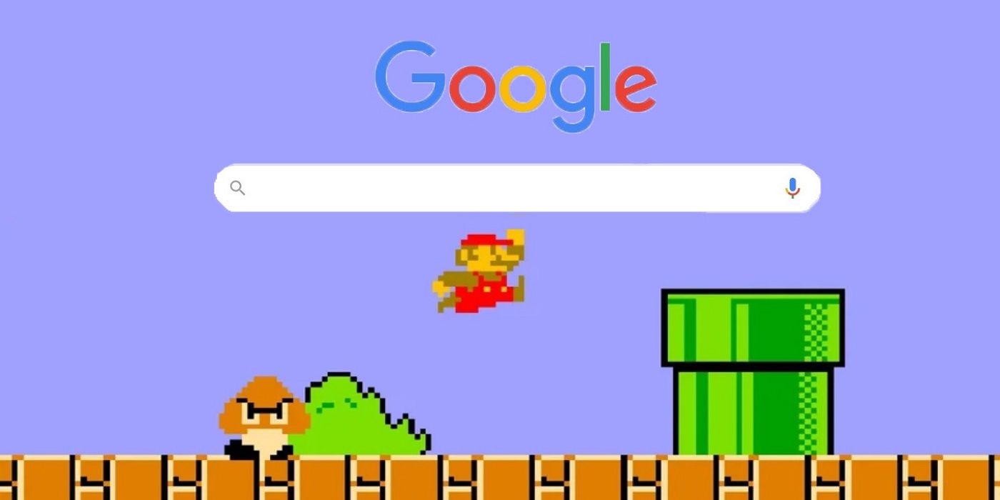 Super Mario Bros celebrated with Google Easter egg