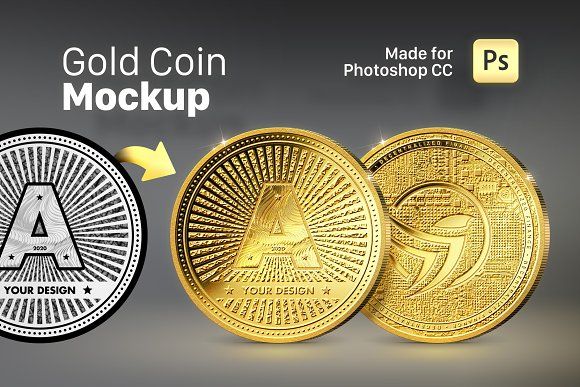 17+ Authentic Coin Mockup PSD Templates - Mockup Den