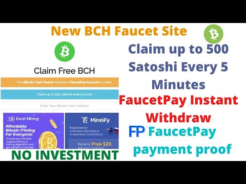 Bitcoin Cash Faucet List - Earn Free 20 to BCH Per Claim