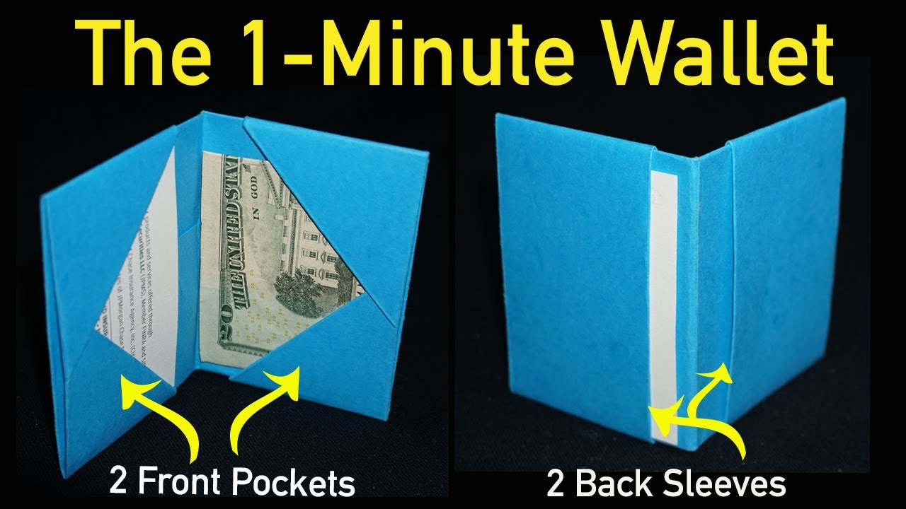 How to Make a simple origami paper wallet for beginners « Origami :: WonderHowTo