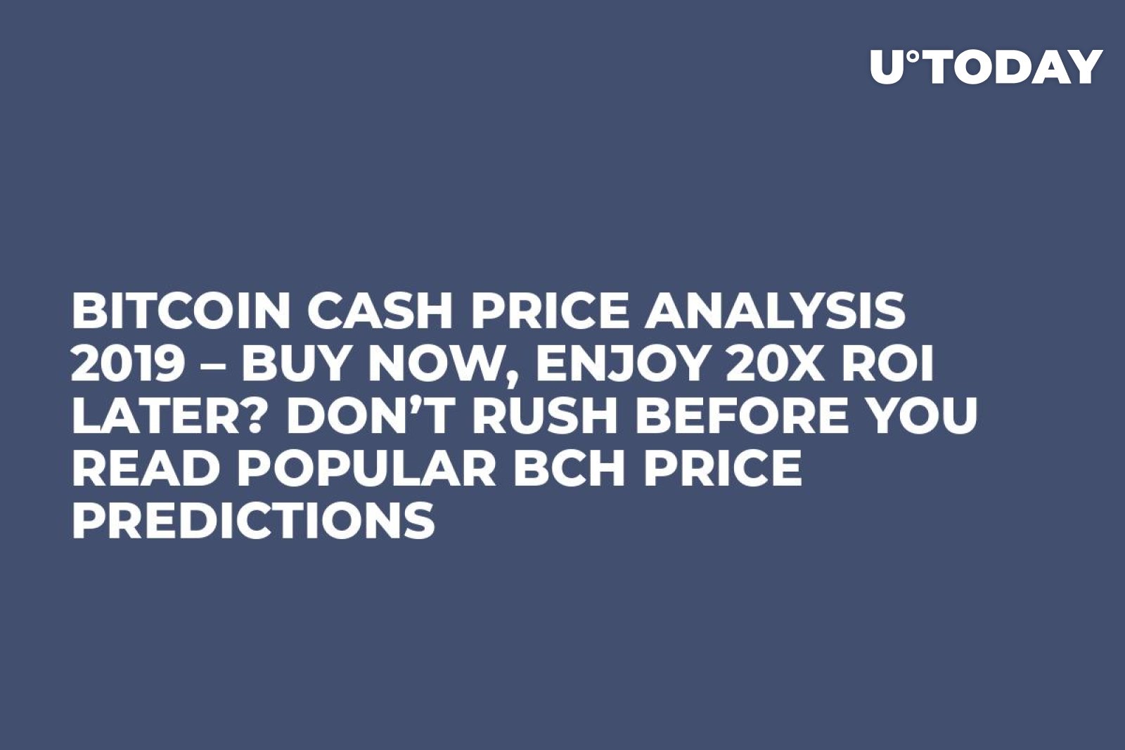 BITCOIN CASH PRICE PREDICTION , , , , - Long Forecast