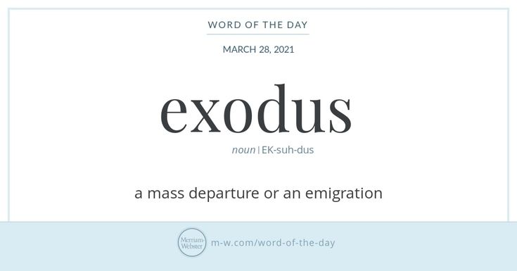 exodus - definition and meaning