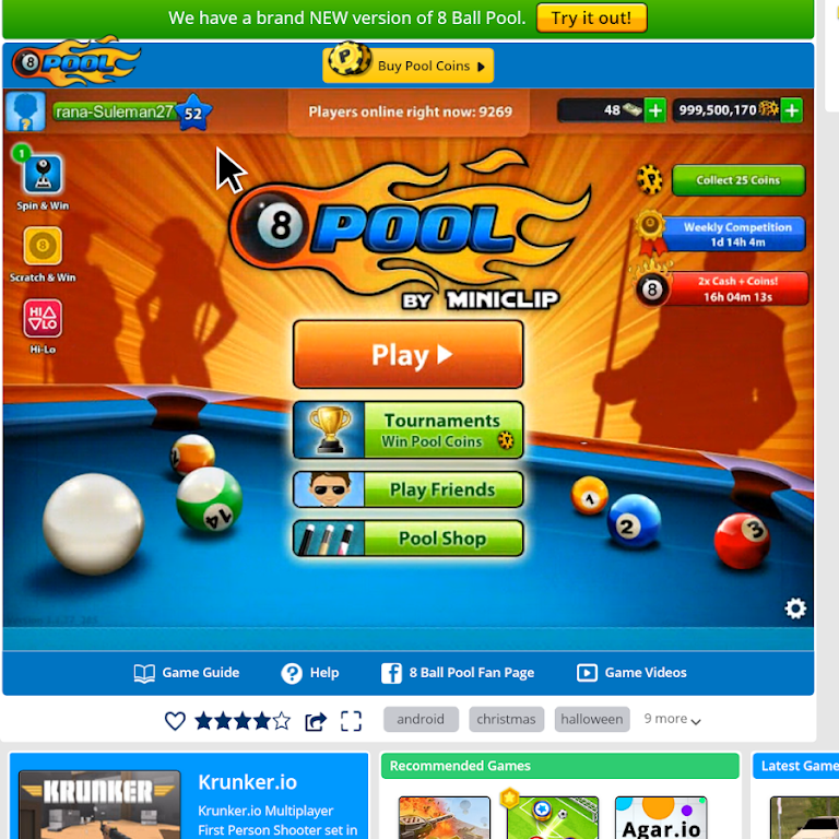 Buy and Sell 8 Ball Pool Coins with Crypto - Cheap Cards