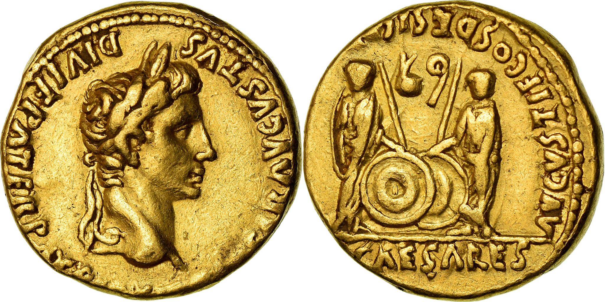 Unique gold aureus of Augustus Caesar realizes $, U.S.