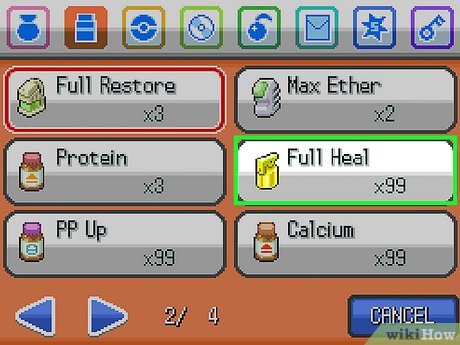 Pokйmon Heart Gold & Soul Silver - Item List