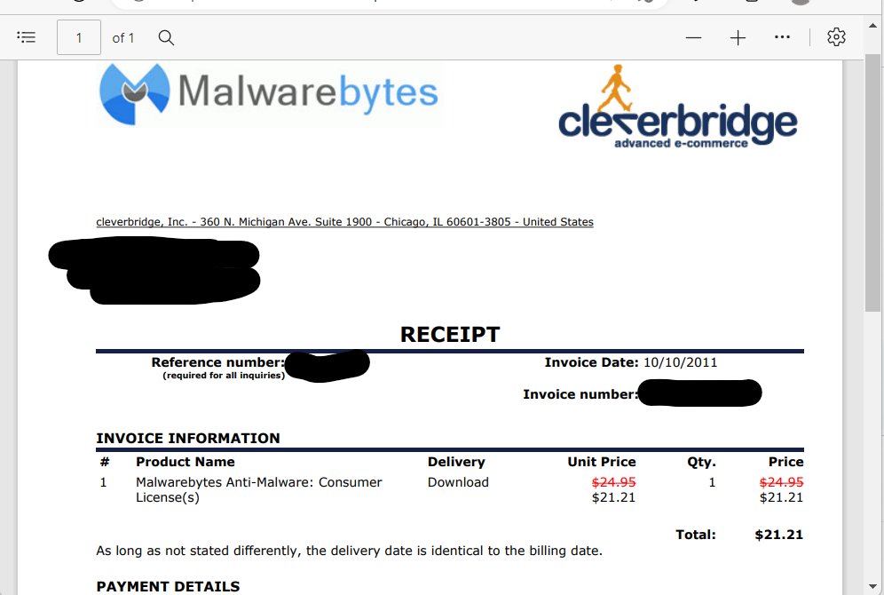 Malwarebytes Premium v Lifetime 1 PC Windows License Key - SoftwareKings