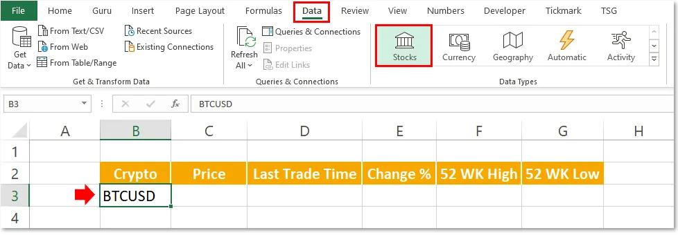 Cryptosheets | Real-time Cryptocurrency Add-In for Excel & Google Sheets