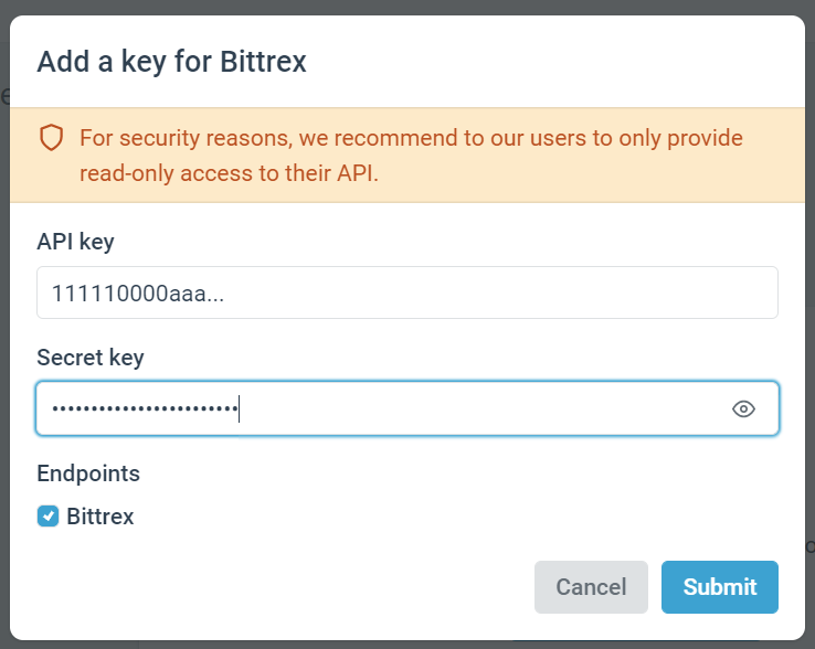 Bittrex private and public API for Google Apps Script (Google Sheet) · GitHub
