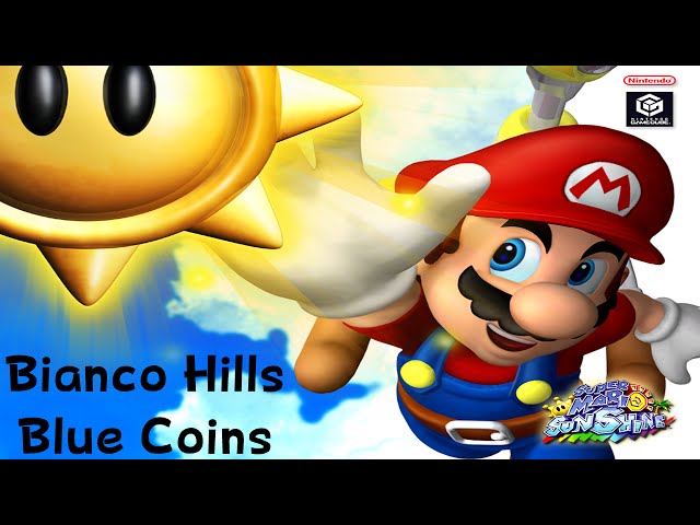 Super Mario Sunshine/Bianco Hills blue coins - Wikibooks, open books for an open world