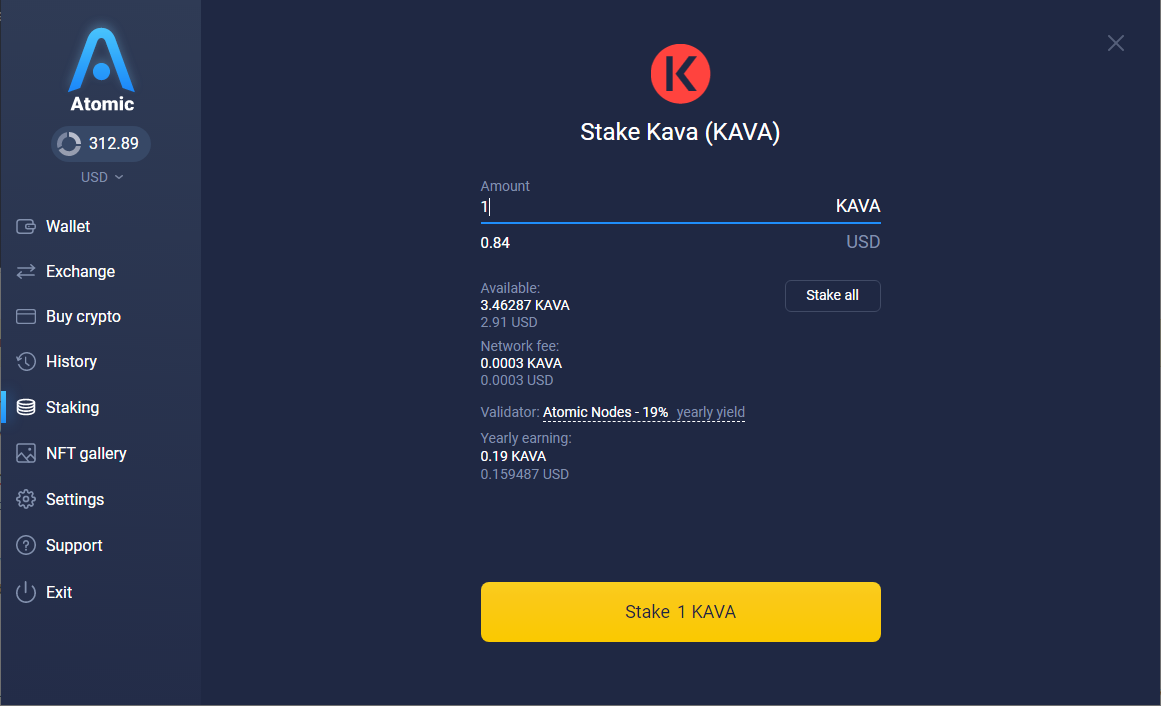 Stake Kava with Chorus One | Kava Staking Rewards Calculator