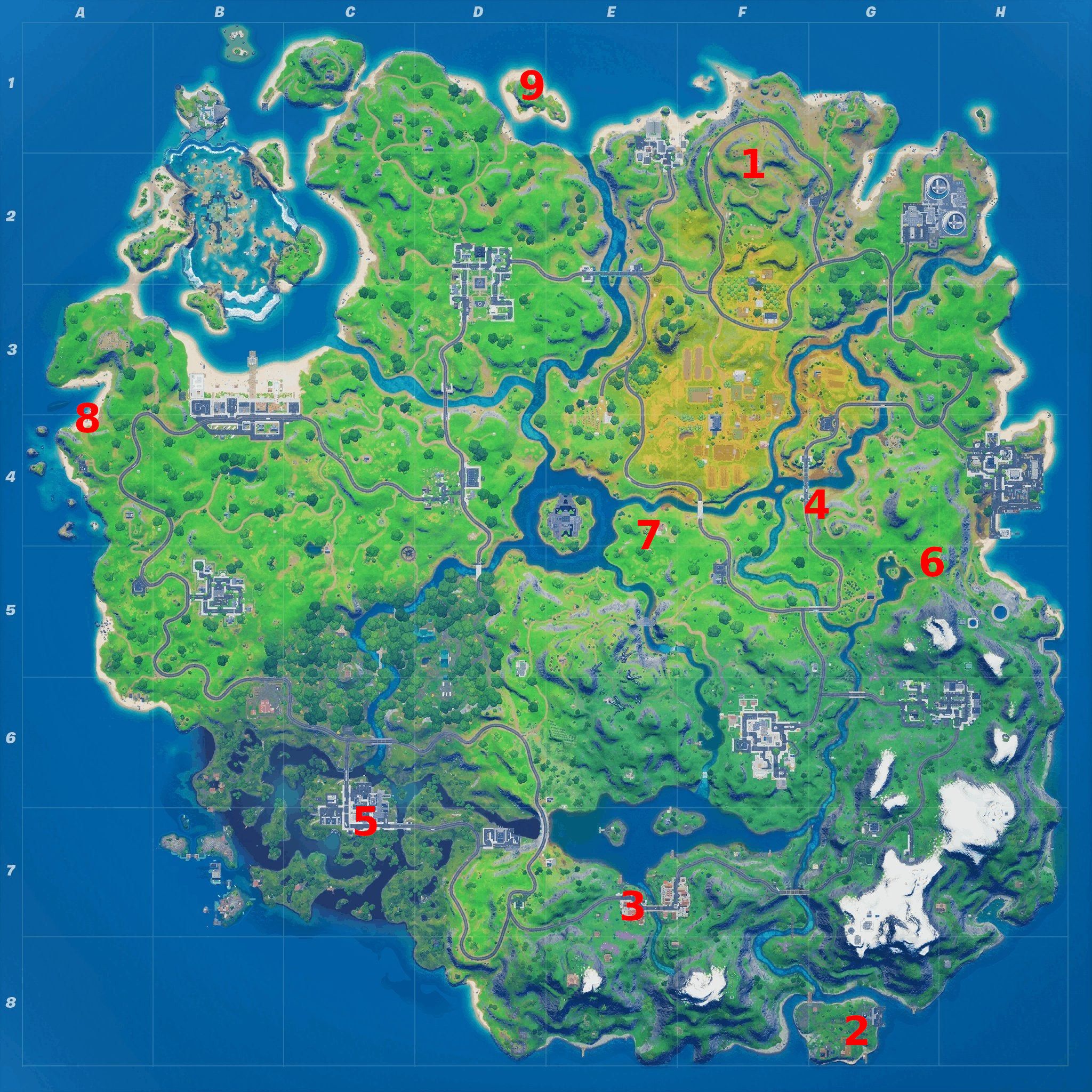 Fortnite: Season 5 Week 7 XP Coin Locations