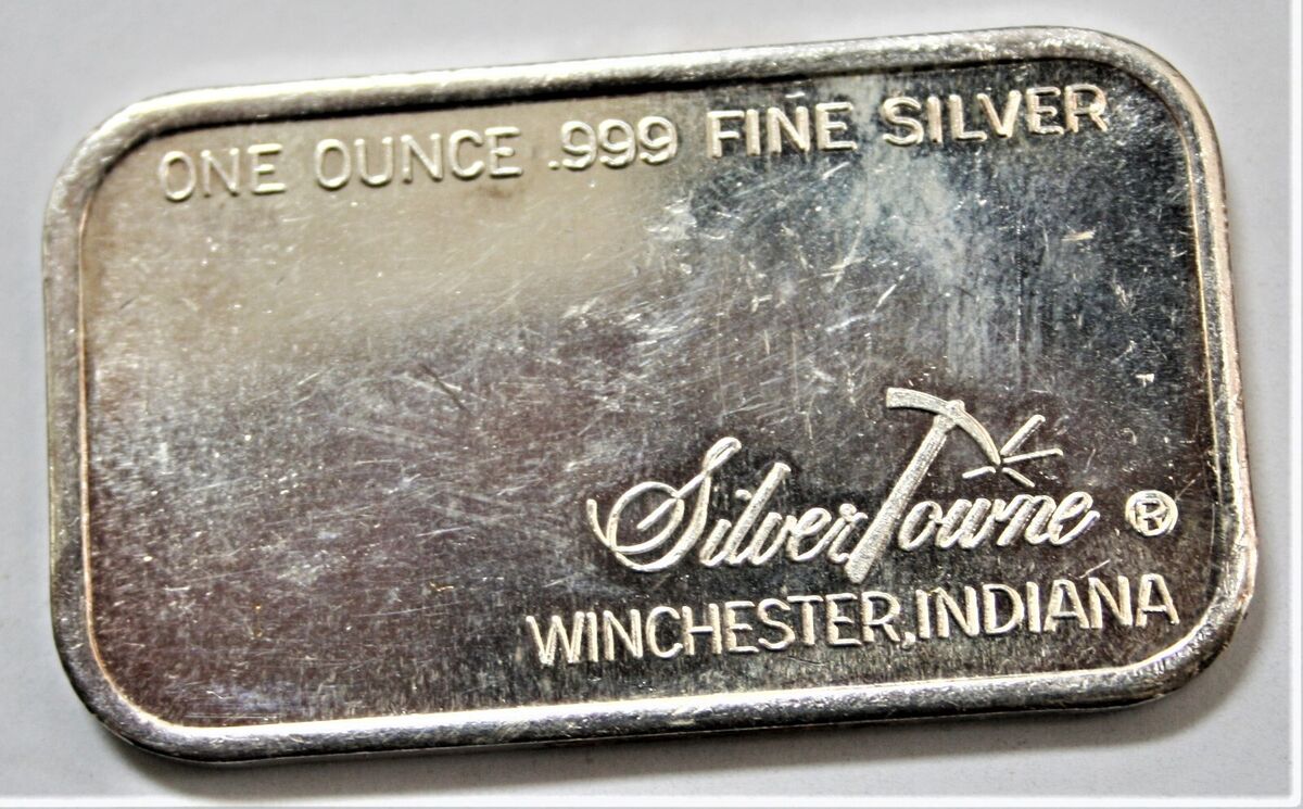 1oz Silver SilverTowne Eagle Bar