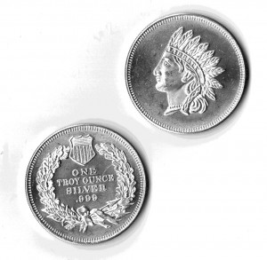 1 oz Fine Silver Round - Buffalo/Indian Head - Monarch Precious Metals