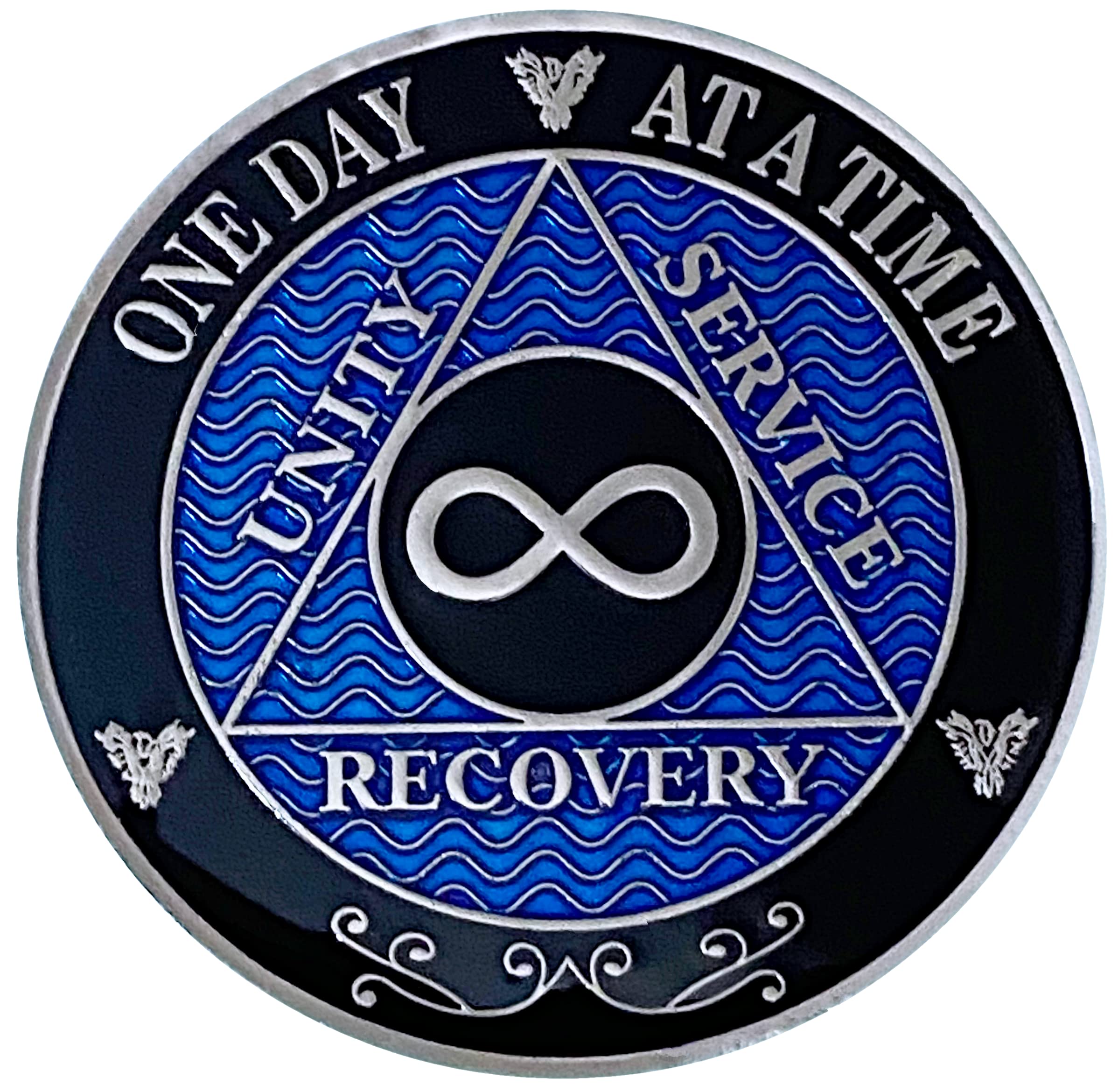 Infinity Eternity AA Medallion Chocolate Bronze Color Sobriety Chip – RecoveryChip