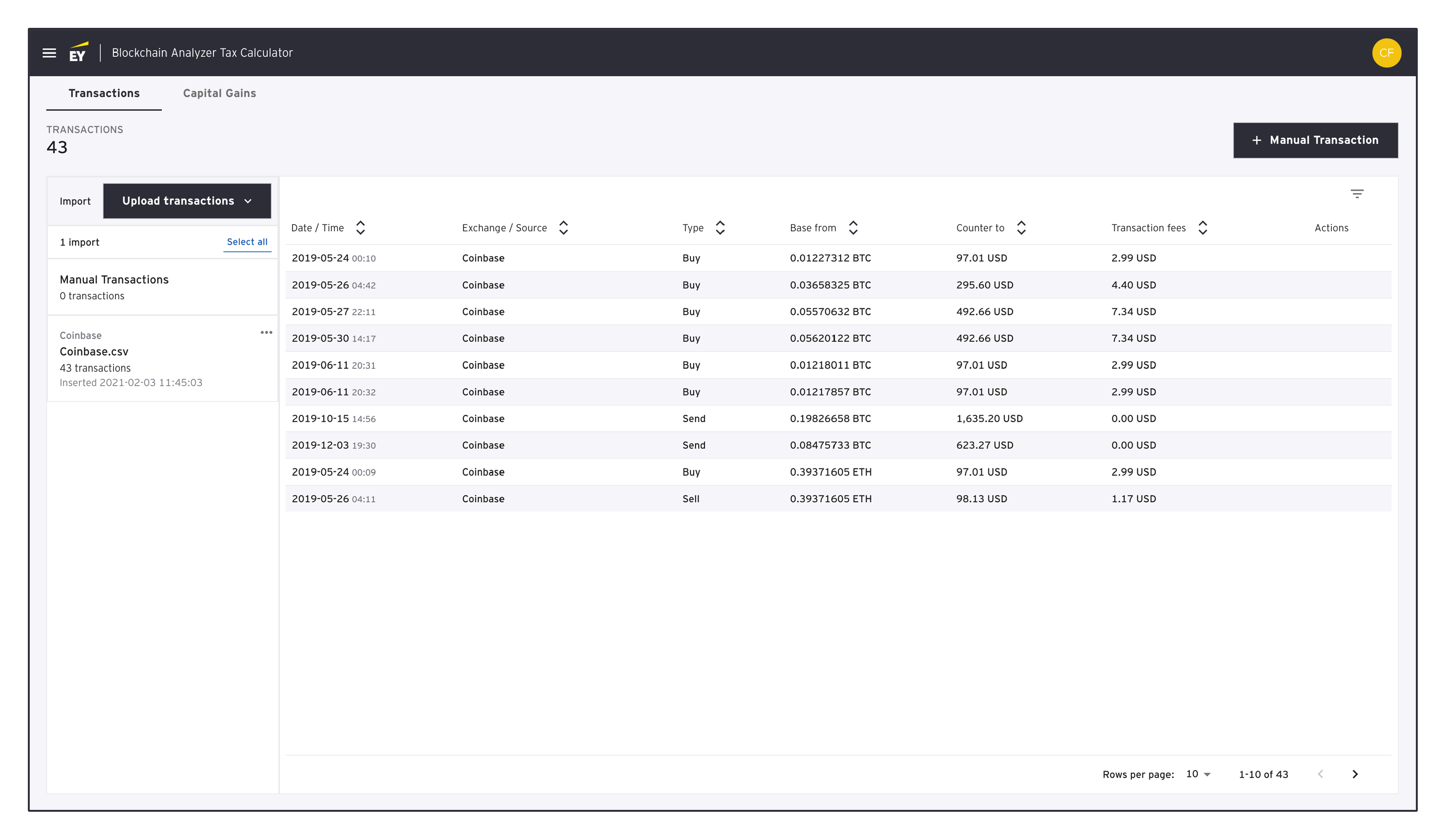 Cryptocurrency and Bitcoin Tax Calculator