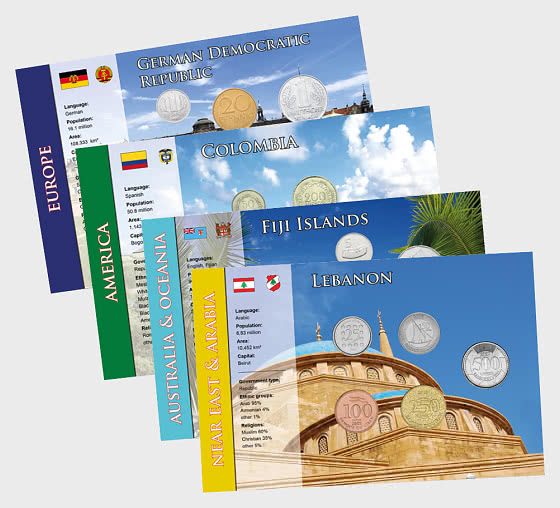 The Coin Sets of All Nations (Franklin Mint, cards, ) Current Market Value.