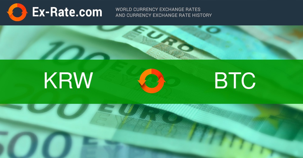 Convert Bitcoin to South Korean Won | BTC to KRW currency converter - Valuta EX