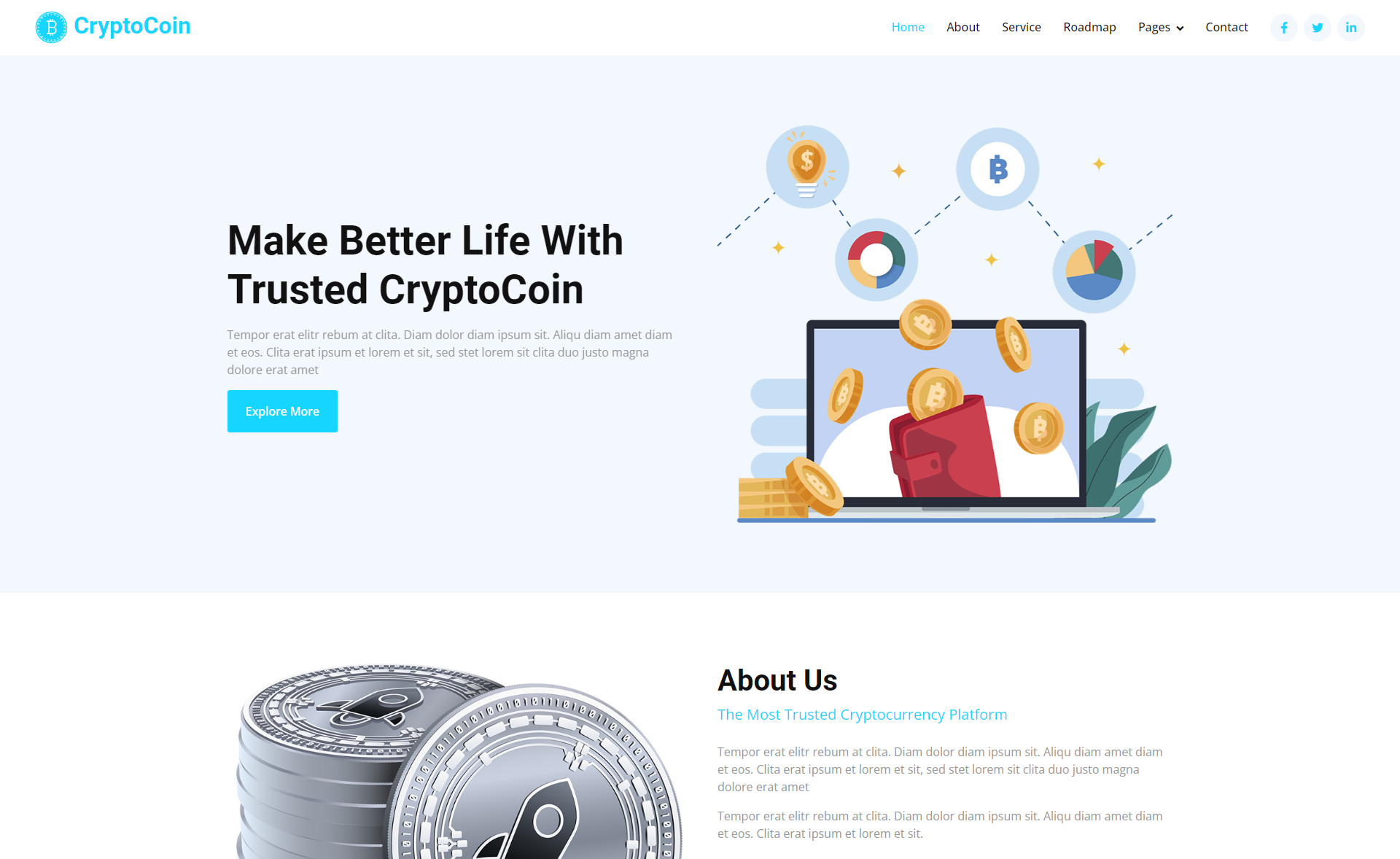 Crypto Website Templates