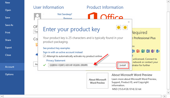 Microsoft Office Professional Plus – Genuine Key (1PC) | kymakers