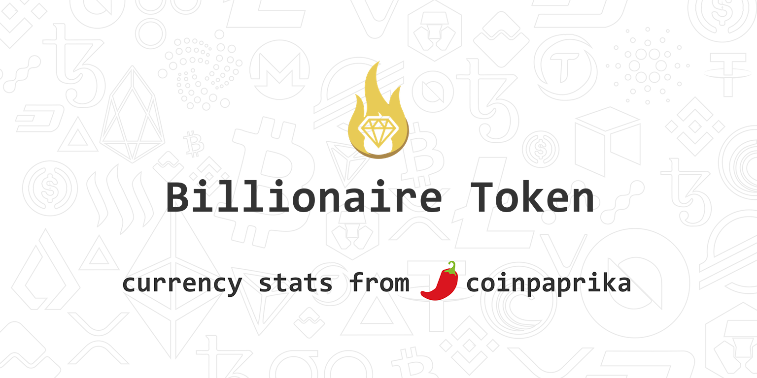 Billionaire Token (XBL) Exchange Listings, Markets & Volume | cointime.fun