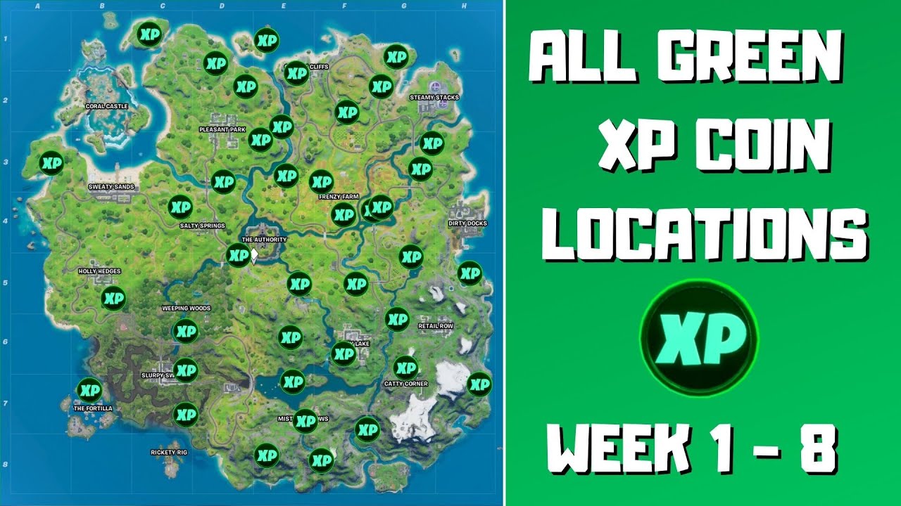 Fortnite Season 3 XP Coin Locations - Maps for All Weeks! - Pro Game Guides