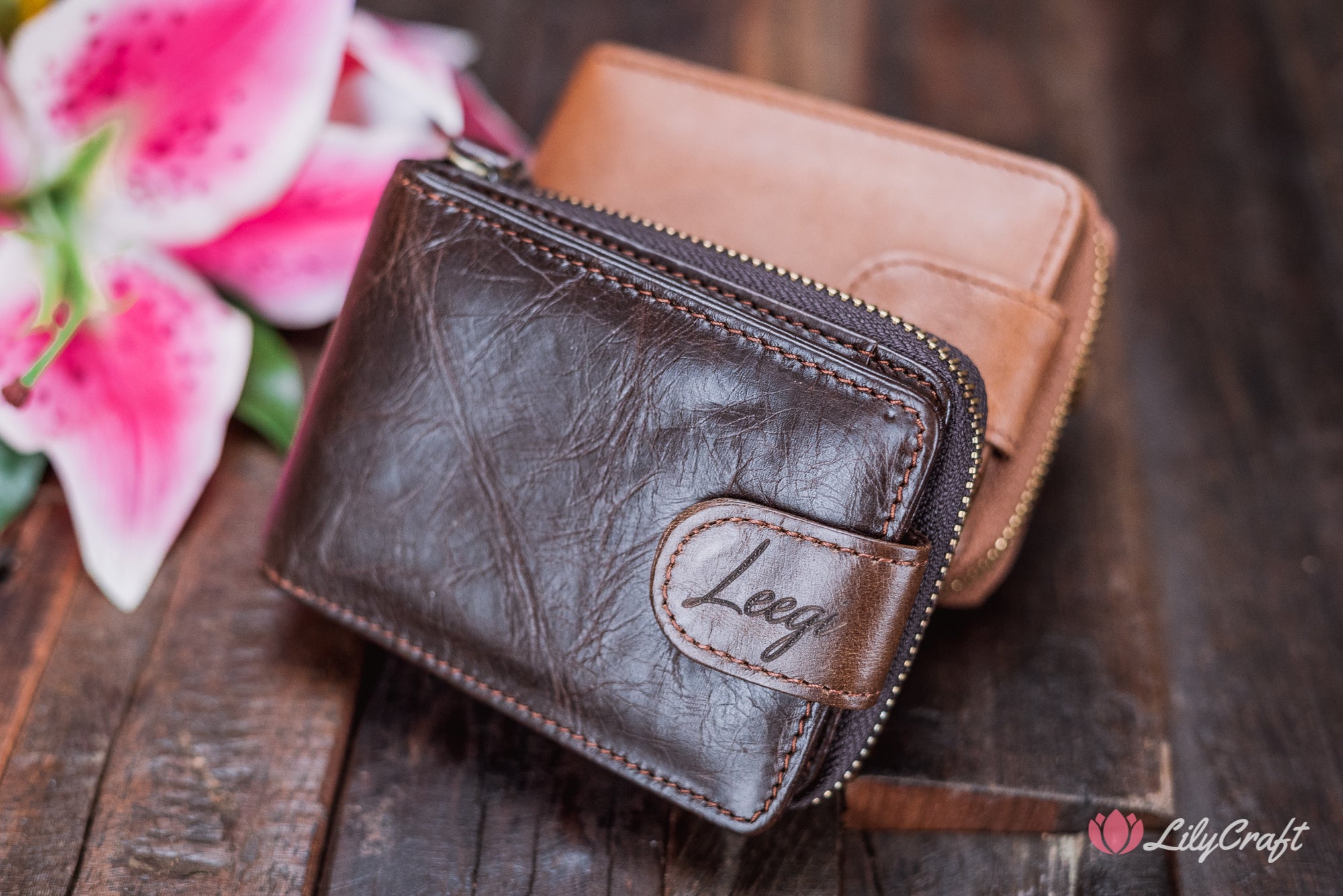 Customised Slim Leather Wallet For Men | LilyCraft