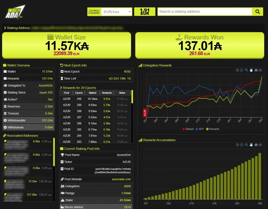 How to Track my Cardano (ADA) Staking Rewards | P2P Validator | Support Centre