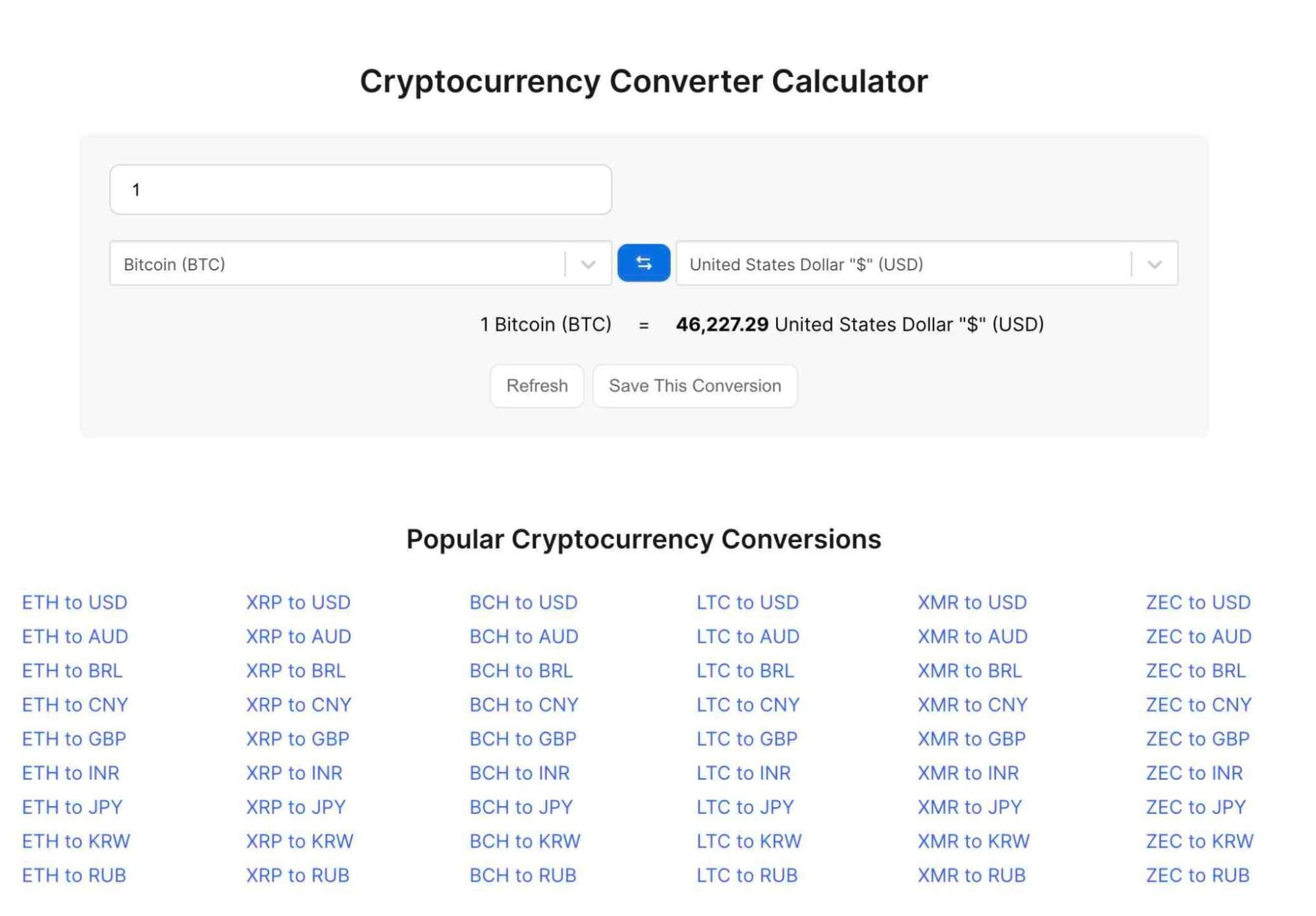 Crypto Profit Calculator - Bitcoin, Ethereum and More