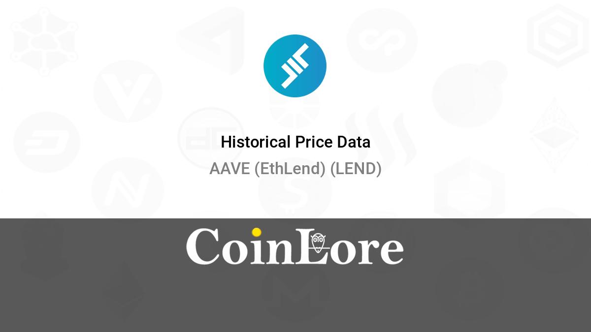 Aave (LEND) live coin price, charts, markets & liquidity