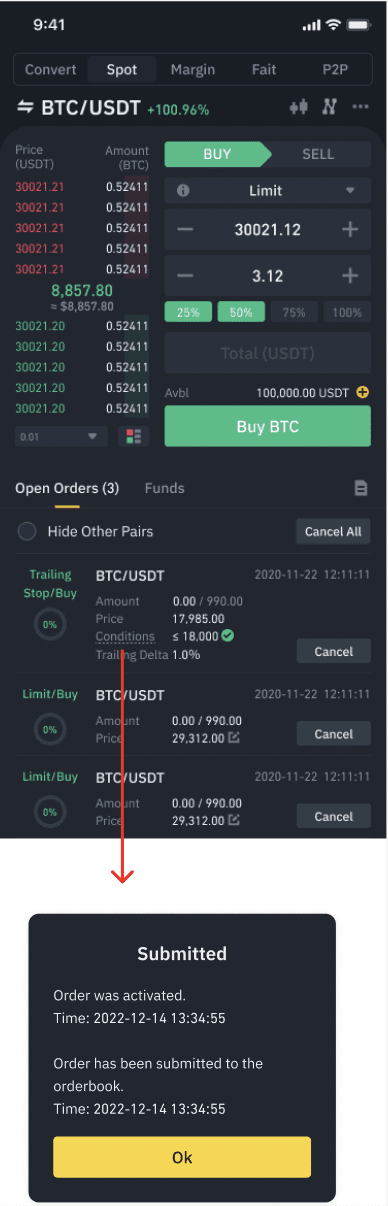 BINANCE - TRAILING STOP LOSS - TUTORIAL - (SPOT MARKET) - Video Summarizer - Glarity