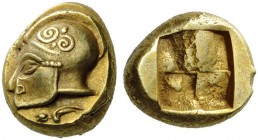 24K GOLD PLATED IONIA OF A ELECTRUM STATER. | 2rooks Ancient coins