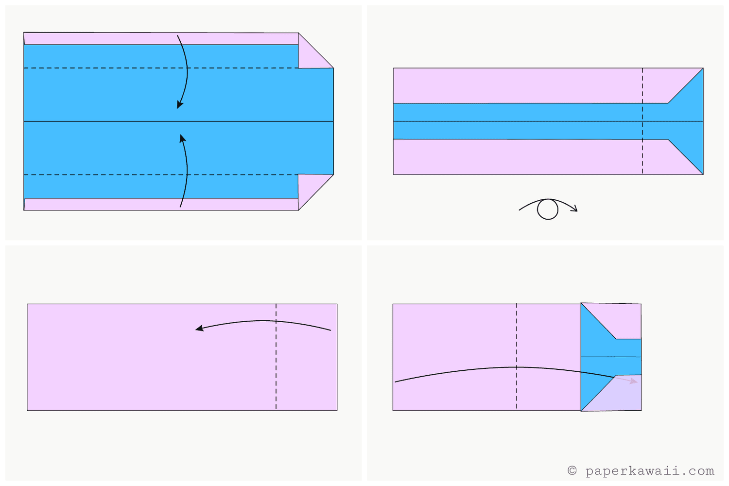 How to make an easy origami wallet: page 1